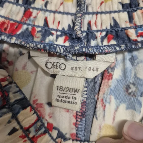 Cato Floral Sleeveless Blouse 18/20 - Picture 3 of 6